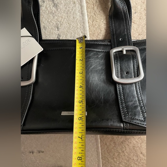 T.J.Maxx Black Shoulder Bag with Silver Buckles - Picture 5 of 11